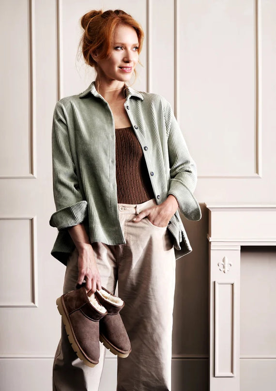 Grünland Extra kurze Damenstiefel - Marrone | Stilvoller Winterkomfort