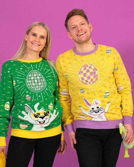 Disco-Osterpullover für Damen