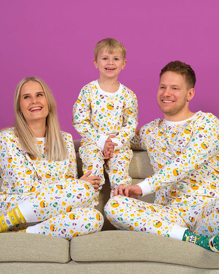 Weiße Osterpyjamas für Herren