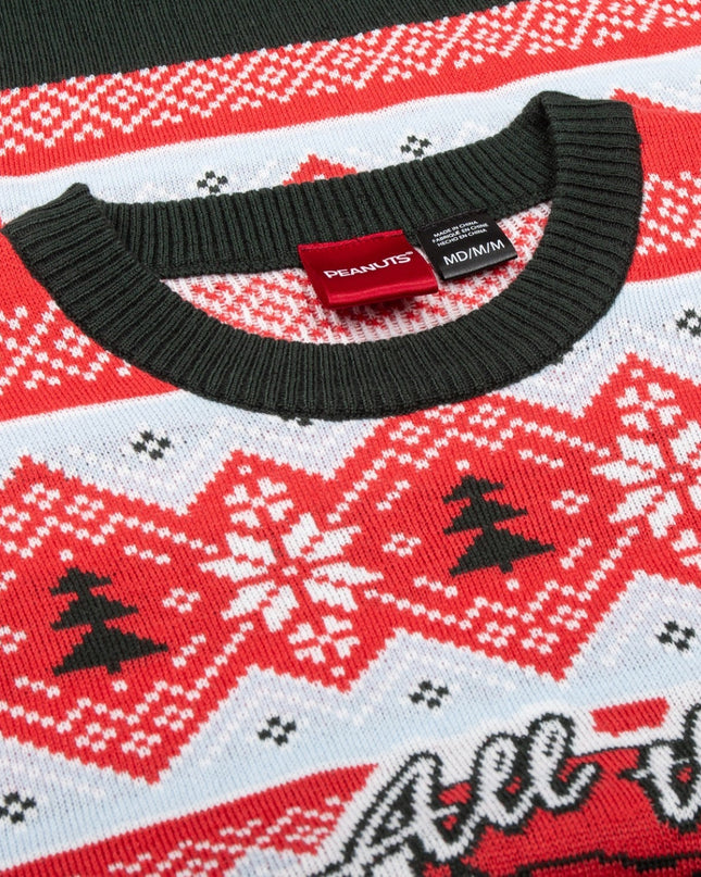 Peanuts Haus – Alle Verzierungen – Hässlicher Weihnachtspullover