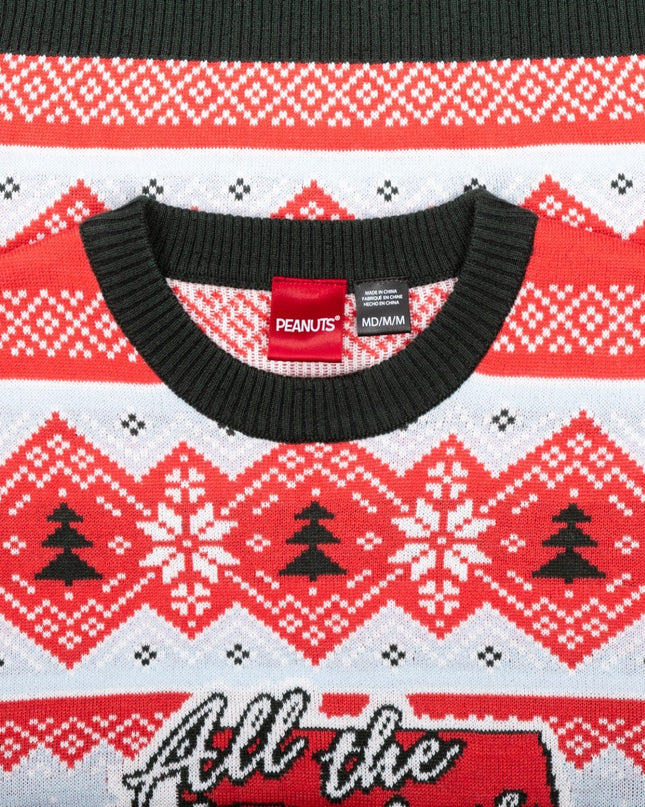 Peanuts Haus – Alle Verzierungen – Hässlicher Weihnachtspullover