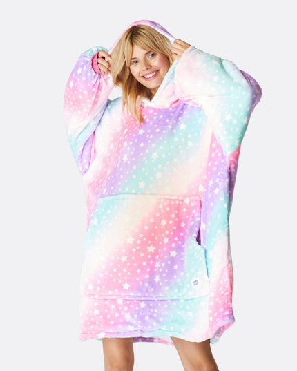 HappyHoodie Pink Rainbow für Erwachsene – Lebendiger Stil