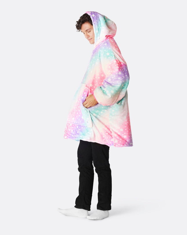 HappyHoodie Pink Rainbow für Erwachsene – Lebendiger Stil