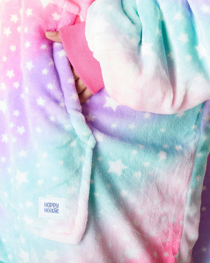 HappyHoodie Pink Rainbow für Erwachsene – Lebendiger Stil