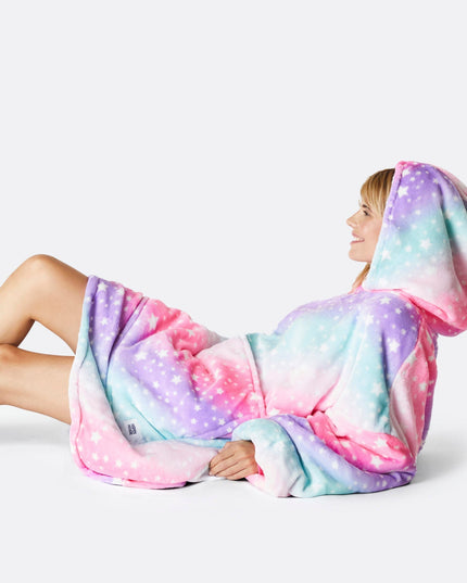 HappyHoodie Pink Rainbow für Erwachsene – Lebendiger Stil