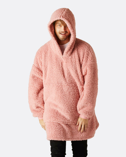 HappyHoodie Pink Sherpa für Erwachsene – Bestseller und Komfort