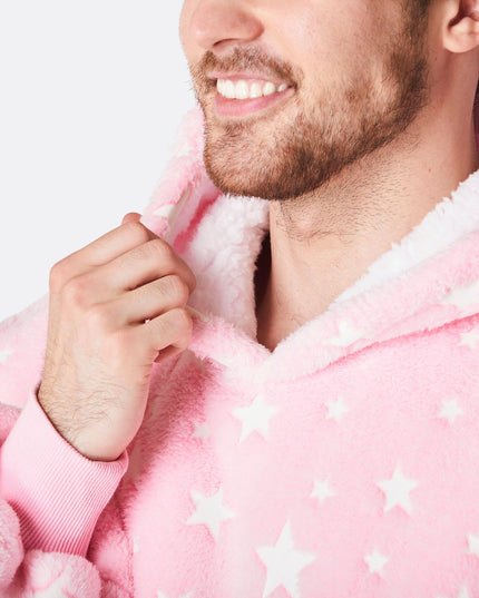 HappyHoodie Pink Stars für Ostern für Männer und Frauen