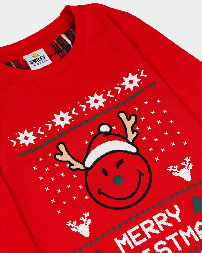 Red Smile Christmas Pajamas for Women