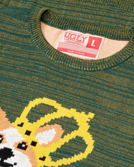 Queen Corgi Hundeliebhaber Hässlicher Weihnachtspullover