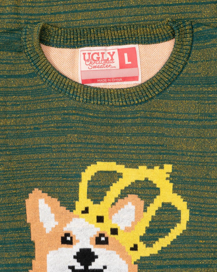 Queen Corgi Hundeliebhaber Hässlicher Weihnachtspullover