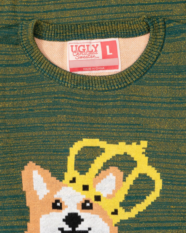 Queen Corgi Hundeliebhaber Hässlicher Weihnachtspullover