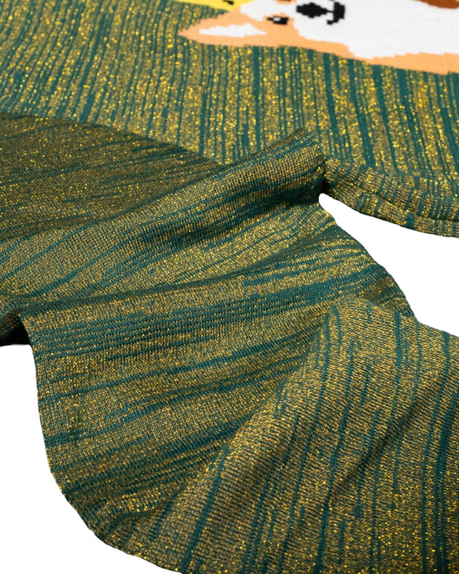 Queen Corgi Hundeliebhaber Hässlicher Weihnachtspullover