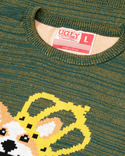 Queen Corgi Hundeliebhaber Hässlicher Weihnachtspullover