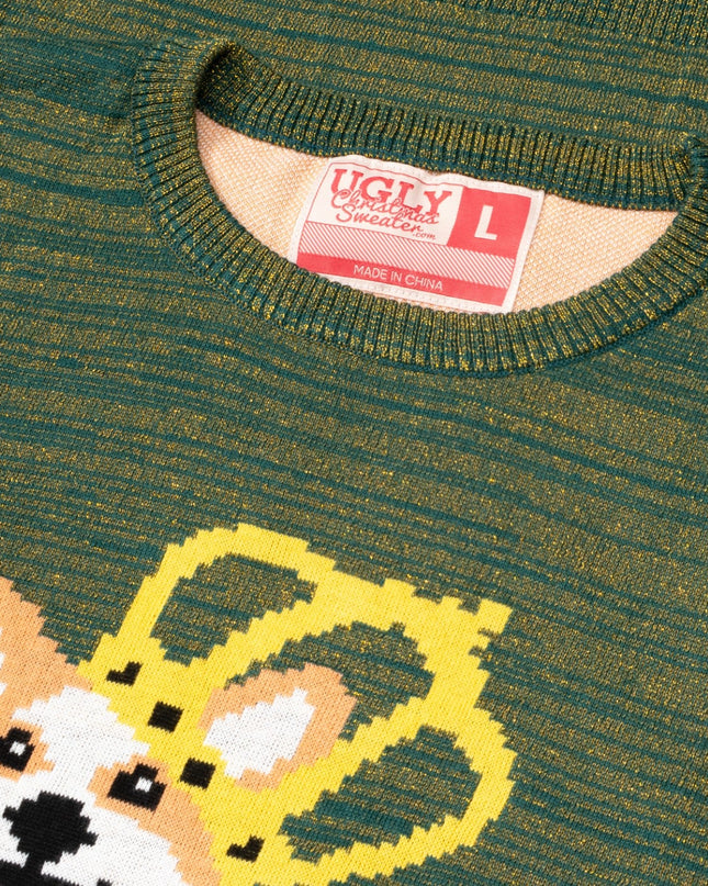 Queen Corgi Hundeliebhaber Hässlicher Weihnachtspullover