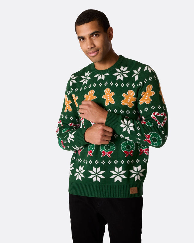 Men's Family Green Christmas Sweater