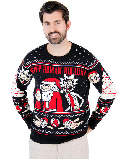 Rick und Morty – Hässlicher Weihnachtspullover für die Menschen