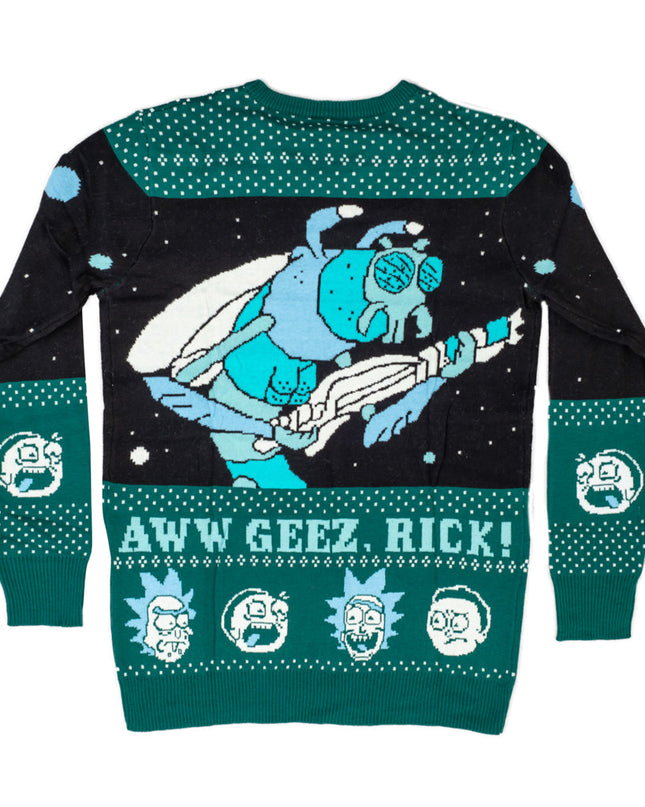 Rick-und-Morty-Pullover für Damen mit dem Aufdruck „Aww Geez, Rick“