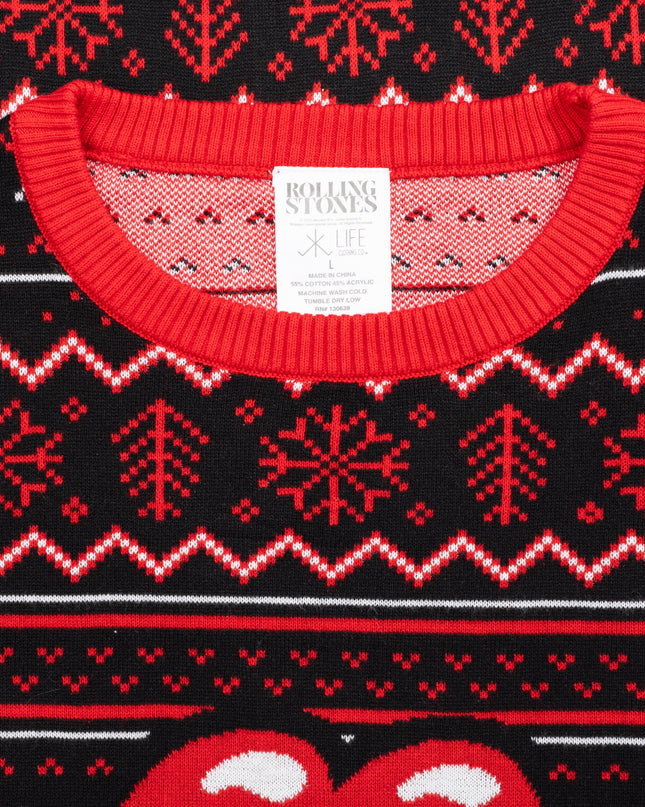Rolling Stones Lippen und Zunge Hässlicher Weihnachtspullover