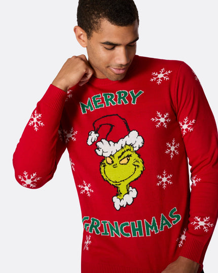 Hässlicher Weihnachtspullover „Merry Grinchmas“ für Herren