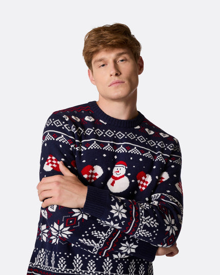 Men's Snowman Christmas Sweater