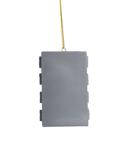 Weihnachtsmann-Dekoration in Karbonit eingefroren