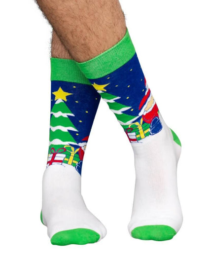 Weihnachtssocken mit dem Motiv „Santa's Butt Crack“ für Erwachsene