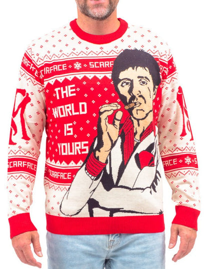 Scarface Tony Montana Ugly Christmas Sweater