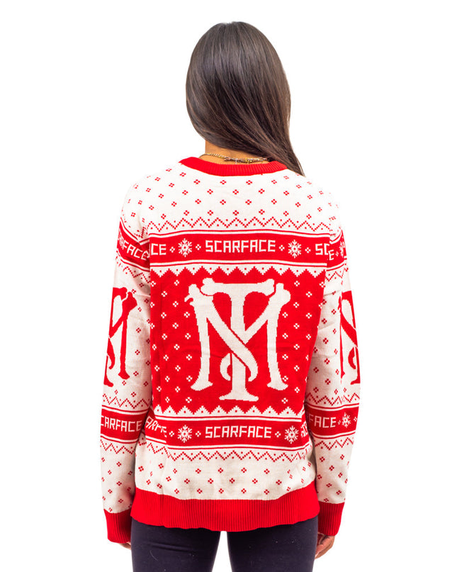 Scarface Tony Montana Hässlicher Weihnachtspullover für Männer und Frauen