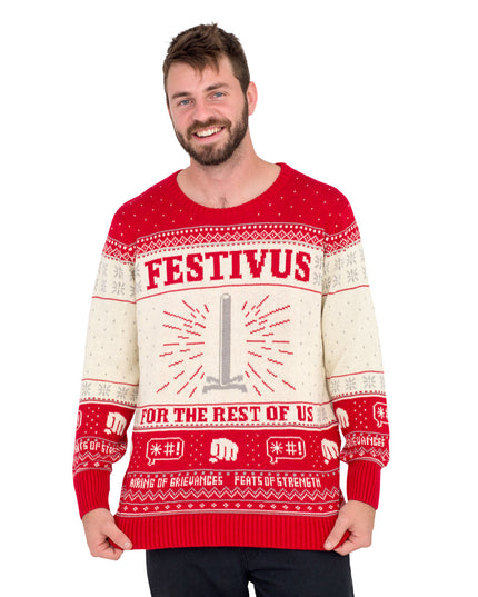 Seinfeld Festivus Hässlicher Weihnachtspullover für Herren