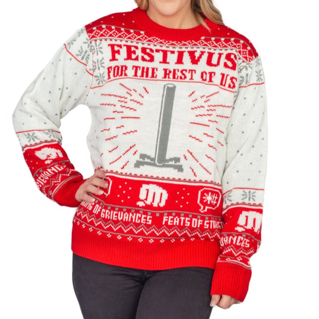 Damen-Festivus-Seinfeld-Weihnachtspullover