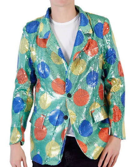 Paillettenornamente, hässlicher Weihnachtsblazer