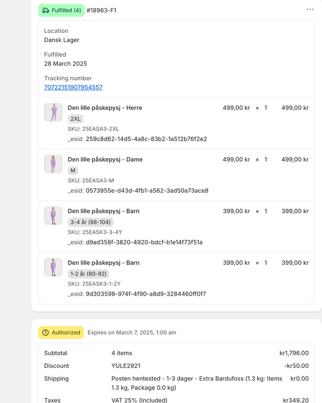 Bestellung 18963 – Beliebte Wahl