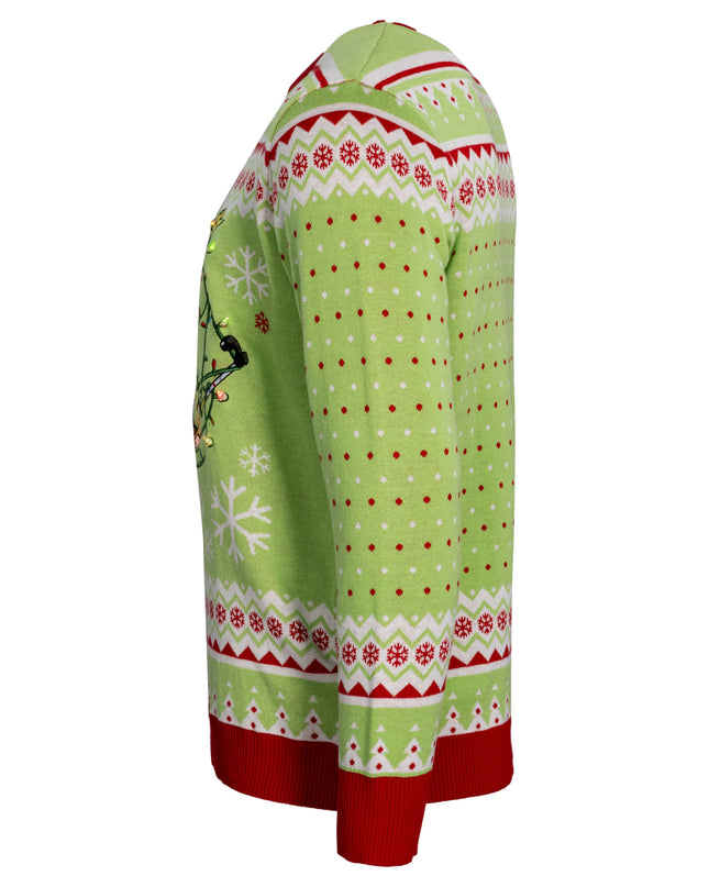 Spongebob Rapunzel – Hässlicher Weihnachtspullover mit LED-Lichtern