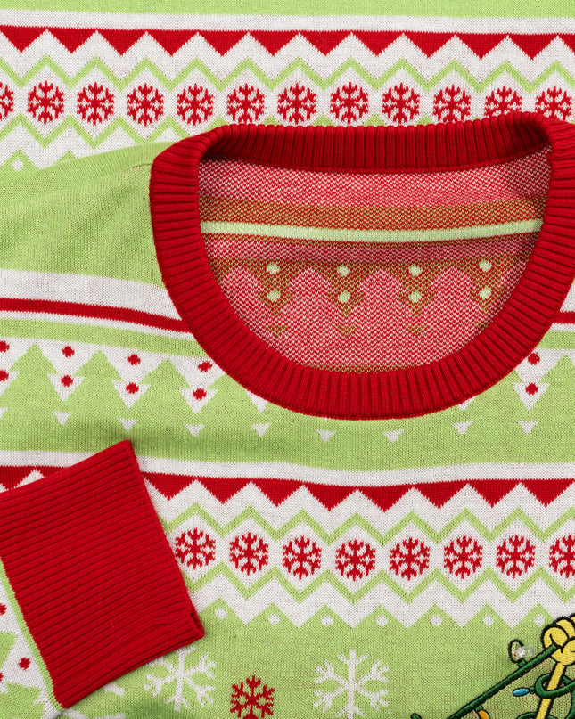 Spongebob Rapunzel – Hässlicher Weihnachtspullover mit LED-Lichtern