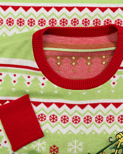 Spongebob Tangled LED Lights Ugly Christmas Sweater