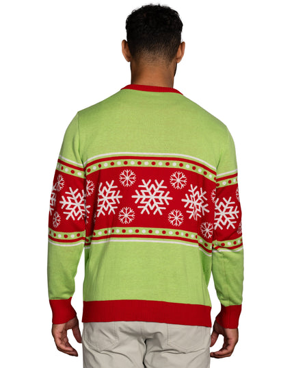 Spongebob LED Reindeer Nose Ugly Christmas Sweater
