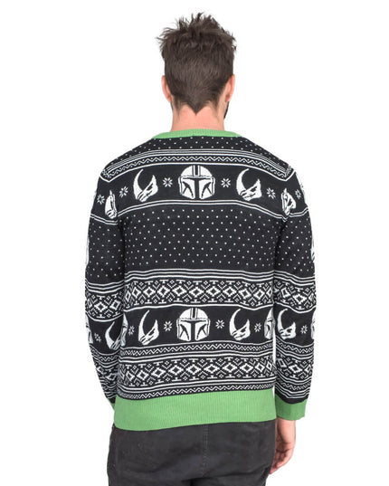 Star Wars Baby Yoda Weihnachtspullover mit Lichtern