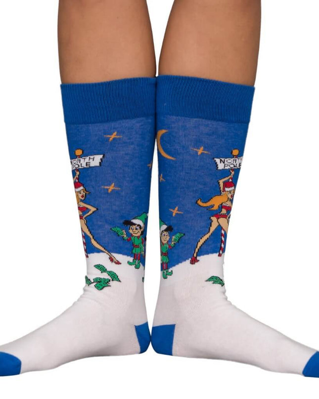 Stripperstange hässliche Weihnachtssocken