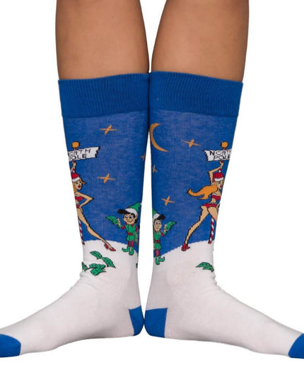 Stripperstange hässliche Weihnachtssocken