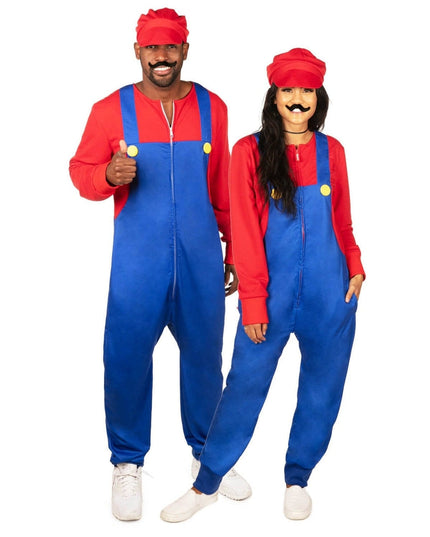 Matching Super Plumber Couples Costumes