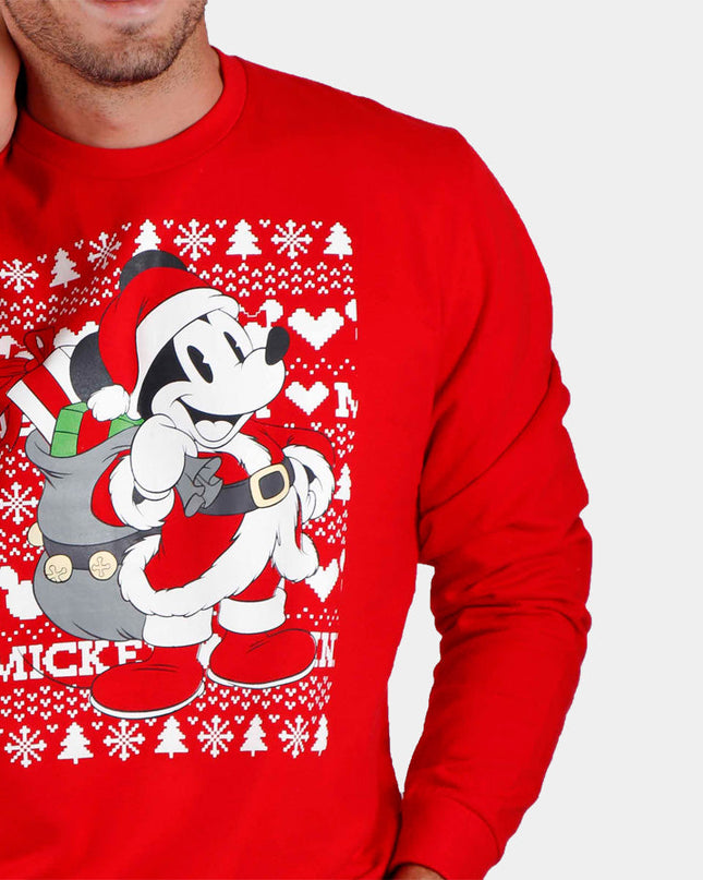 Mickey-Weihnachts-Sweatshirt für Herren