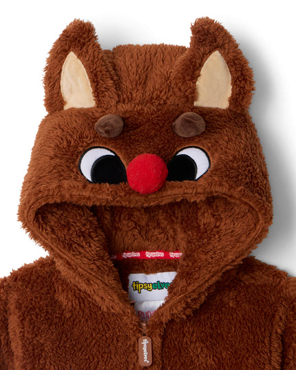Baby Girl's Rudolph Sherpa Jumpsuit