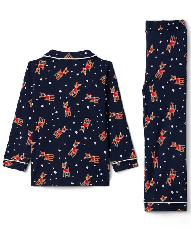 Baby Boy's Rudolph Lapel Pajama Set