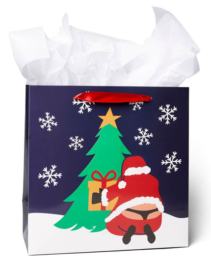 Naughty Santa Gift Bags - Set of 6