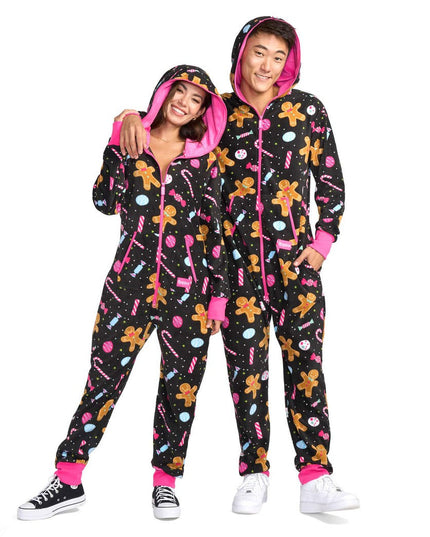 Matching Let's Get This Gingerbread Couples Jumpsuits