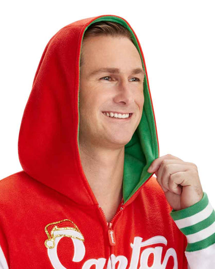 Men's Sporty Santa Jumpsuit