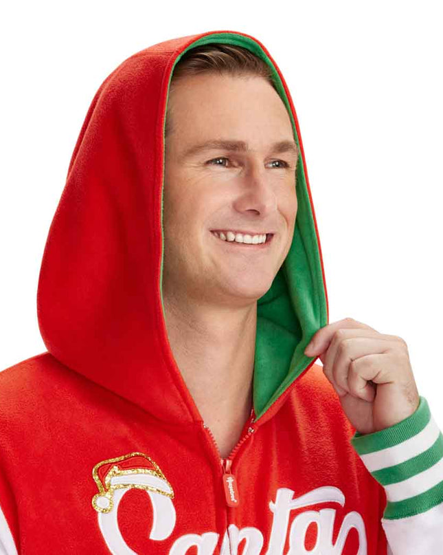 Men's Sporty Santa Jumpsuit