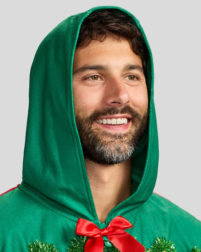 Men's Festive Fireplace Light Up Jumpsuit