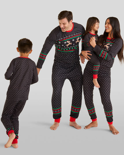 Baby Boy's Fair Isle Rudolph Crew Neck Pajama Set