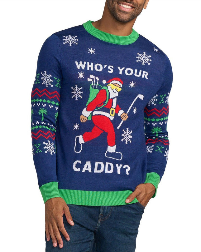Men's Who's Your Caddy Ugly Christmas Sweater